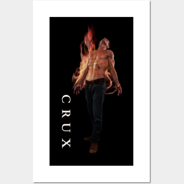 "Crux" Tested By Fire! Horror Icon Bill Oberst Jr. Licensed Merch: Grief/Recovery Wall Art by Bill Oberst Jr. Official Merch